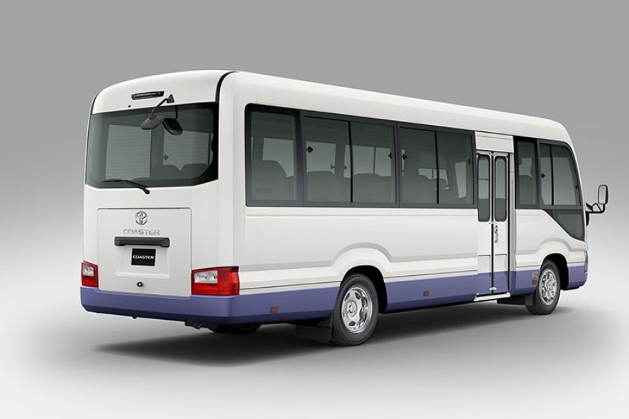 toyota coaster for 22 people year 2023