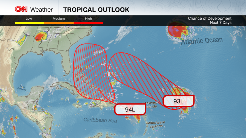 Breaking News 2 Atlantic Tropical Storms 2025