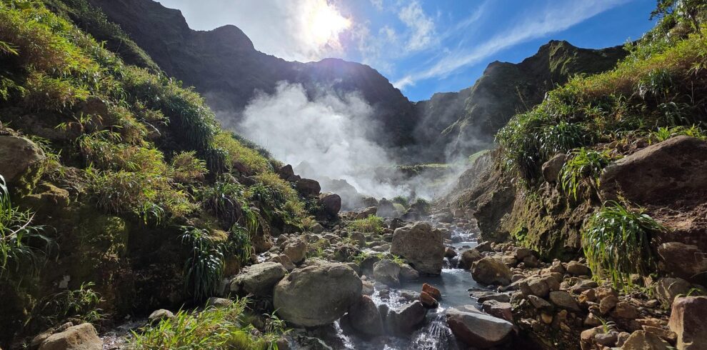 Explore Boiling Lake Guided hike with Hot springs and Gorge Swim
